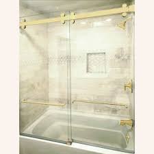 Sliding Shower Door Kit Satin Brass