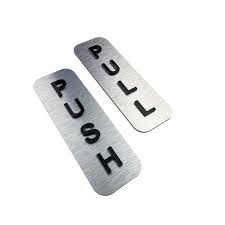 Buy Set Of 2 Push Pull Door Signs