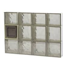 Bronze Glass Block Window