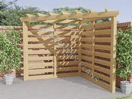 Wooden Garden Corner Pergola 2 4mx2 4m