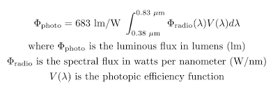 Measure Light Intensity Formula