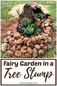 Fairy Garden In A Tree Stump Diy