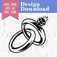 Wedding Rings Svg Design Instant