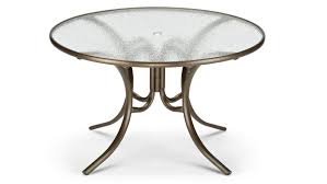 48 Round Glass Top Dining Table With