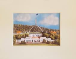 Canberra Australia Icon Art Print