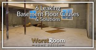 6 Leaking Basement Floor Causes