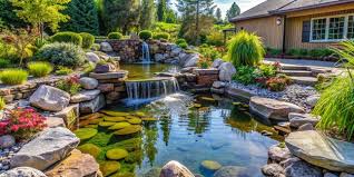 Landscape Design Of Home Garden Closeup