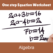 One Step Equations Worksheets