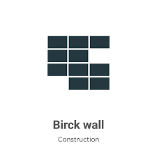 Birck Wall Vector Icon On White