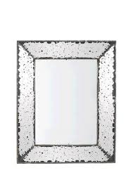 Tray Mirror Mercury Glass Black Al