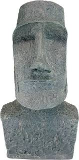 Large Faux Stone Easter Island Moai