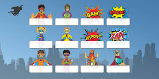 Editable Superhero Labels Free