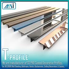 Stainless Steel Decorative T Profile