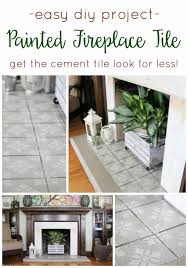 How To Stencil Fireplace Tile It S Easy