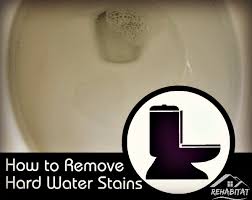 Remove Hard Water Stains In The Bathroom