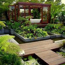 I Want An Outside Tub Modern Garden
