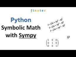 Symbolic Math With Sympy Be On The