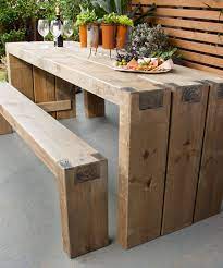 Outdoor Table And Benches