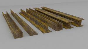 3d file steel beam sets design to