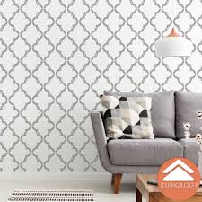 Large Moroccan Wall Stencil Pattern