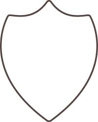 Black Linear Style Shield Icon