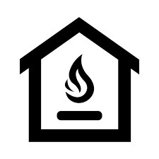 Fire Furnace Icon Logo Vector Design