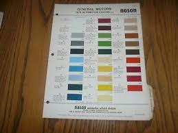 1976 Gm Nason Color Chip Paint Sample