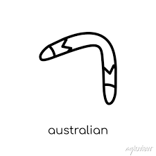 Australian Boomerang Icon From