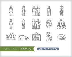 Family Icons People Icon Ilrations