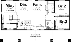 1 Story Bardominium Style House Plan