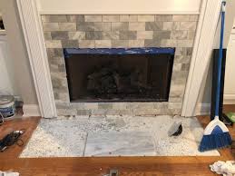 Diy Tiling A Fireplace Surround What