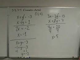 System Of Equations Algebraically