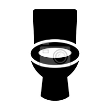 Restroom Toilet Seat Flat Icon For Apps