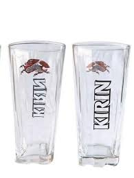 Etched Logo Footed Beer Glasses 400mls