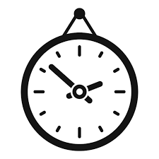Wall Clock Icon Simple Vector Business