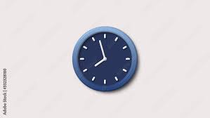 White Background 3d Wall Clock Icon