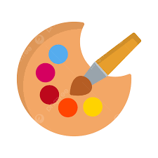 Paint Palette Flat Icon Vector Drawing