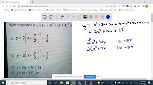 Solved Which Equation Is Y X 3 2