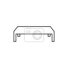 Coffee Table Icon Element Of Furniture