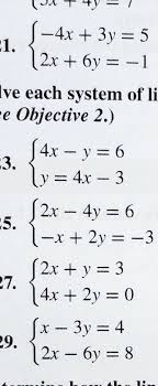 4x 3y 5 1 2x 6y