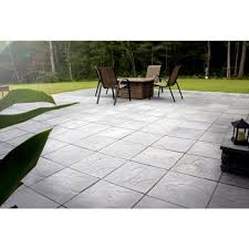 Nantucket Pavers 31241 Concrete Rivenstone Patio On A Pallet Traditional Style 12 By 12 Feet Gray Discontinued By Manufacturer