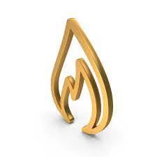 Industry Gas Light Icon Gold Png Images