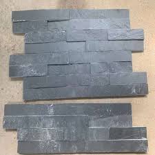 China Black Slate Stone Panel For Wall