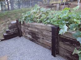 Railroad Tie Retaining Wall