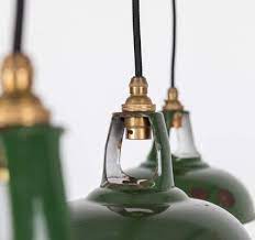 Green Enamel Pendant Lamp From Coolicon