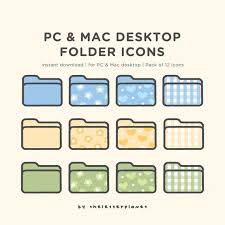 12 Cute Desktop Folder Icons Custom