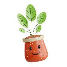 11 107 Cute Plant Pot 3d Ilrations