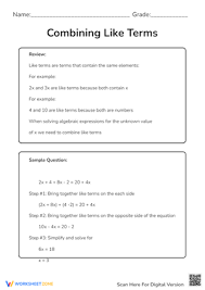 Solving Literal Equations Worksheets