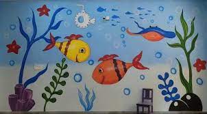 Aquarium Wall Art Kids Room At Rs 60 Sq