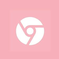 Chrome Pink Aesthetic Icon In 2023